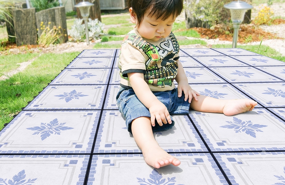 ジョイントタイル 庭 屋外 遮熱 フロアタイル