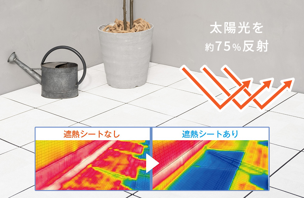 ジョイントタイル 庭 屋外 遮熱 フロアタイル